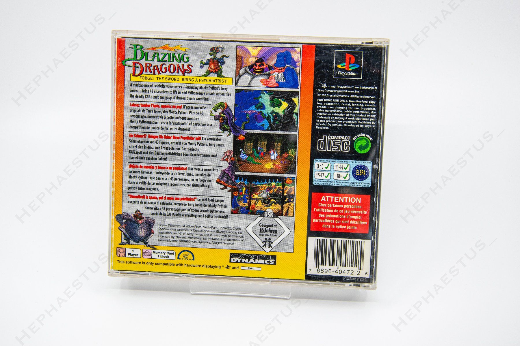 Sony Giochi: Blazing Dragons PS1 / PSX – Usato da Effretikon venduto da Hephaestus_ 1