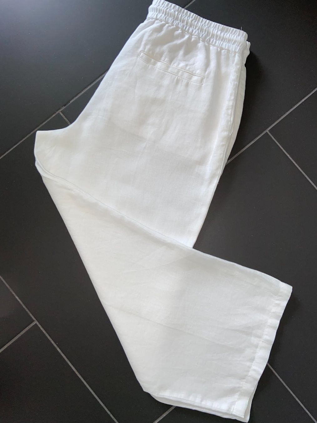 Pantaloni: Marc Aurel Leinenhose Gr.40, weiss, NEU – Nuovo (secondo la descrizione) da Lenzburg venduto da penelope012