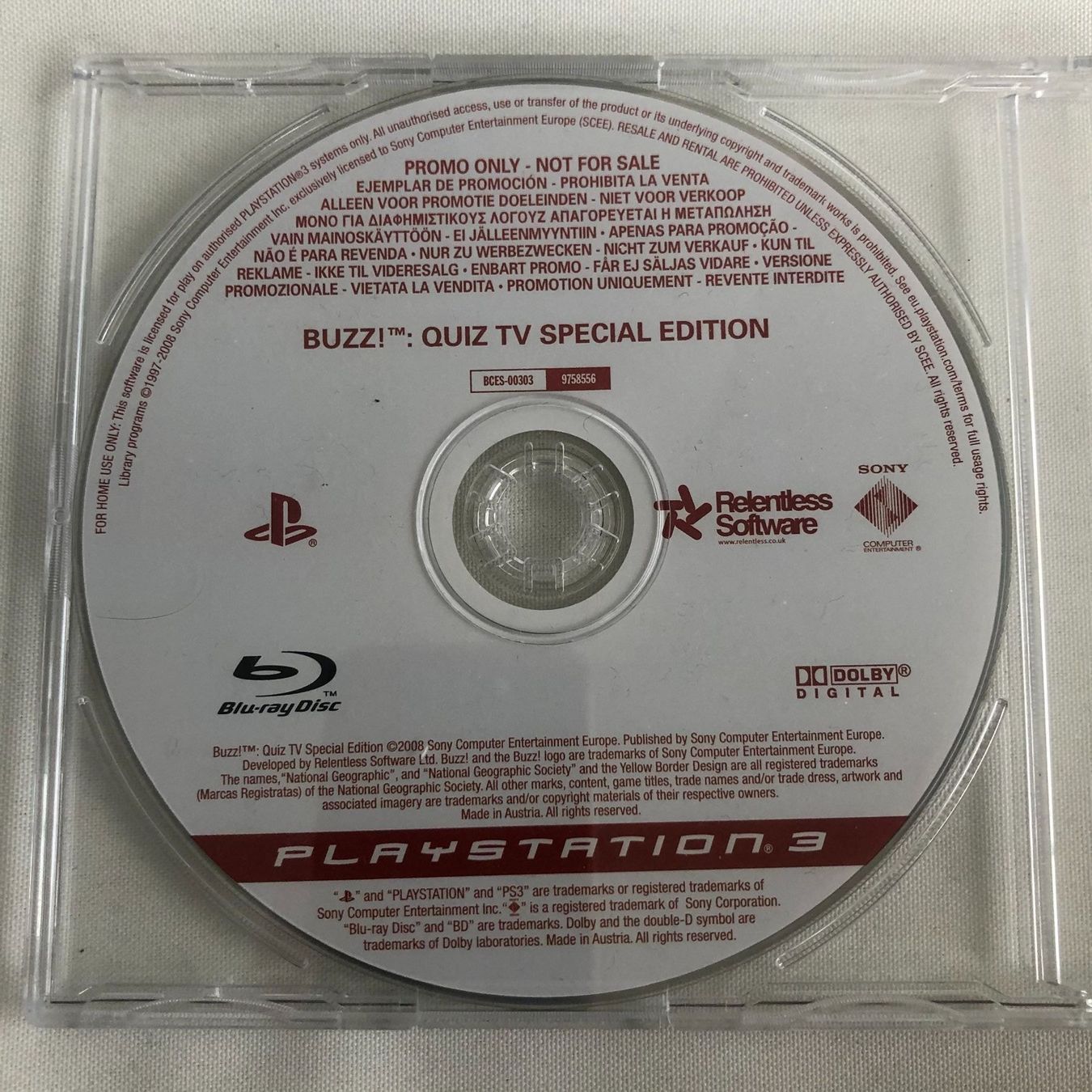 Sony Giochi: Buzz Quiz TV Special Edition - PS 3 – Usato da Nussbaumen AG venduto da Pika-Shop