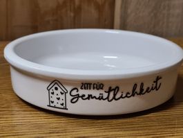 Sukkulente  Blumenschale mit Spruch ca 12 x 3 cm