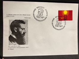 Schweiz 1967 Sonderstempel+Cachet Zionisten-Kongress Basel