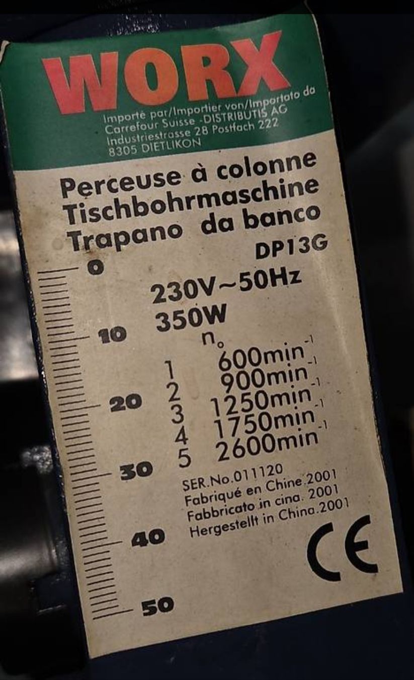Worx Perceuses: WORX Tischbohrmaschine – D'occasion à Niederwangen BE par drizabone 4