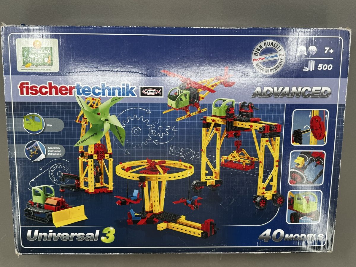 Fischer Kit di costruzioni: fischertechnik Universal 3 Advanced Baukasten 500 Teile 40 M – Usato da Zürich venduto da Nobs1