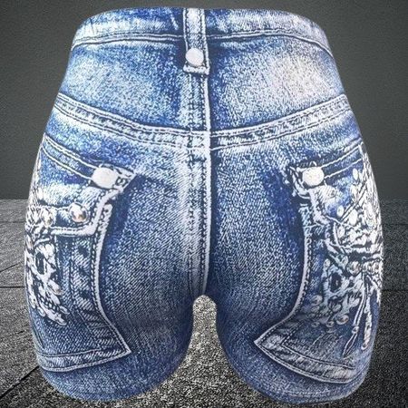 👖Coole Denim-Imitat-Shorts–High-Waist & Sexy Skinny-Fit! 💙