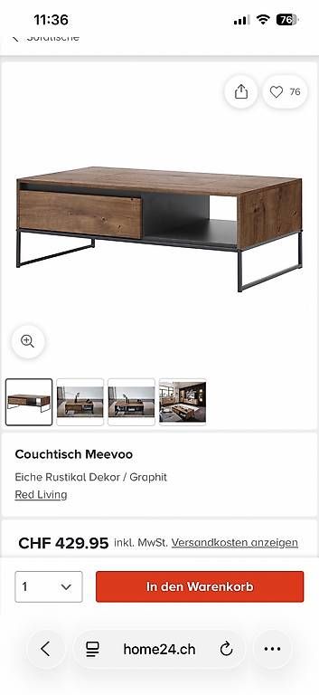 Tavoli: Couchtisch Meevoo – Usato da Bern venduto da FeSe 1