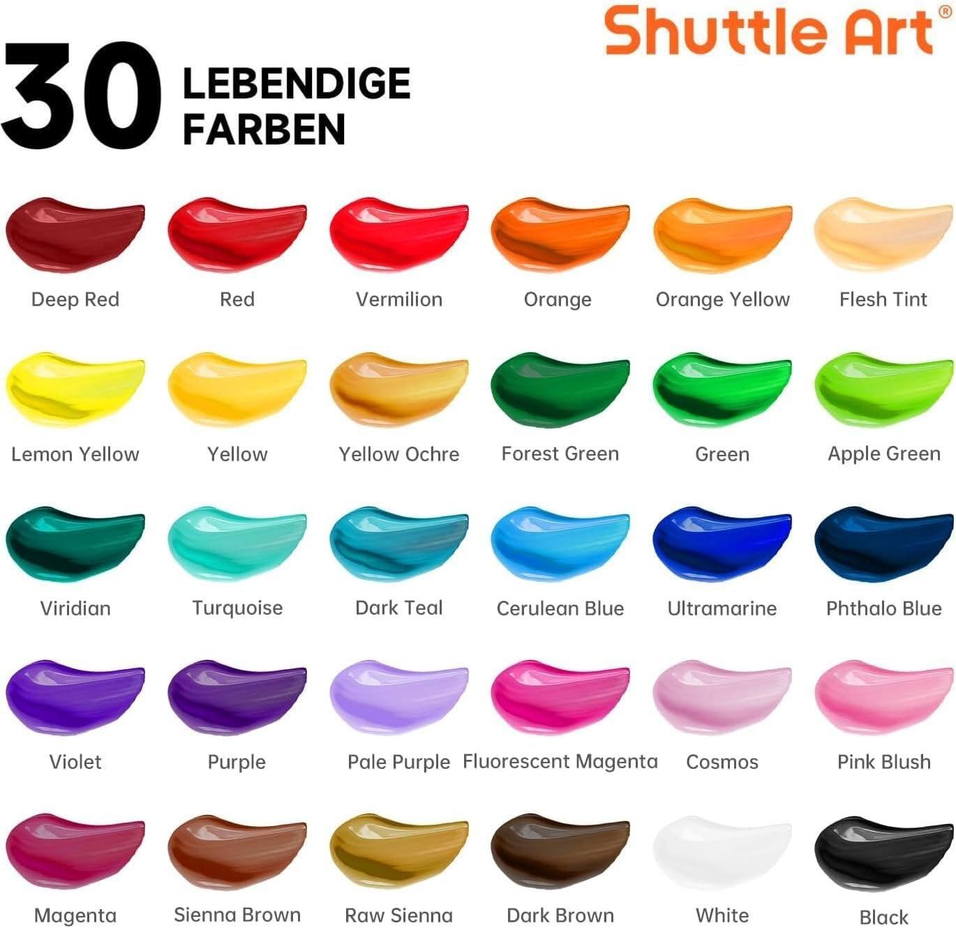 Colori: Acrylfarben Set 42 Farben mit Malzubehör – Nuovo e nell'imballaggio originale da St. Gallen venduto da sch_zsz7 3