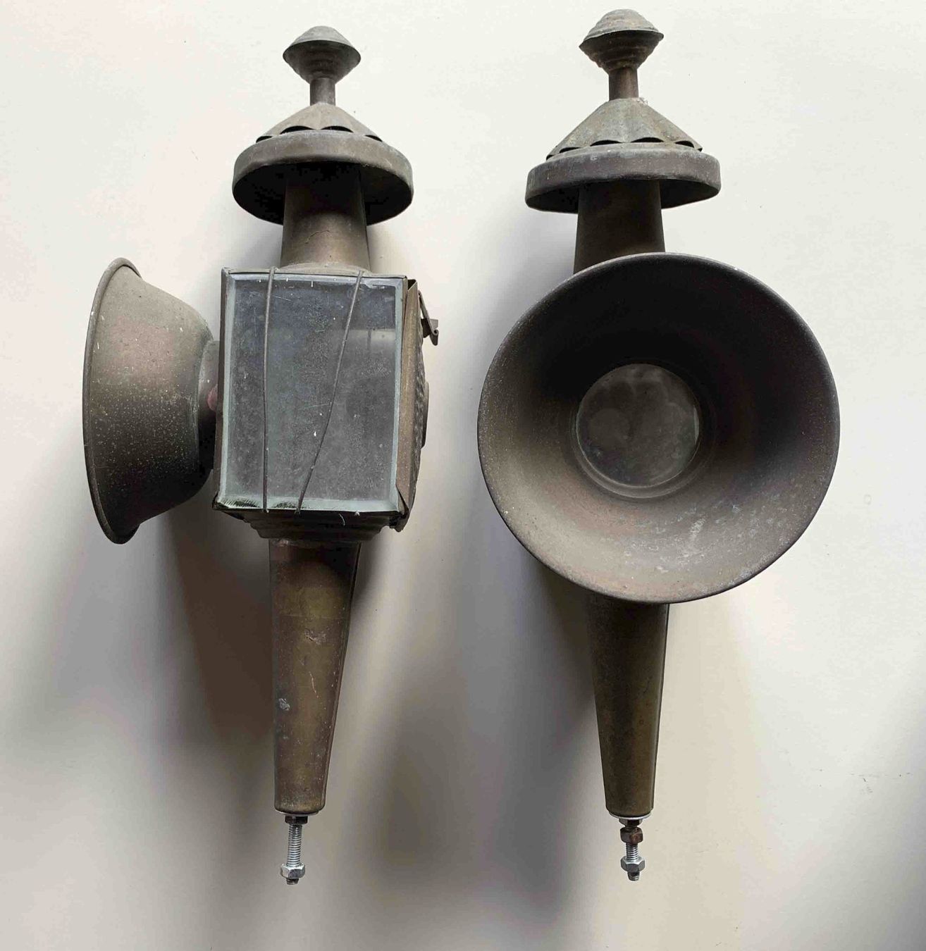 Lampes anciennes: 2 Kutschenlaternen – D'occasion à Goldau par artelier1