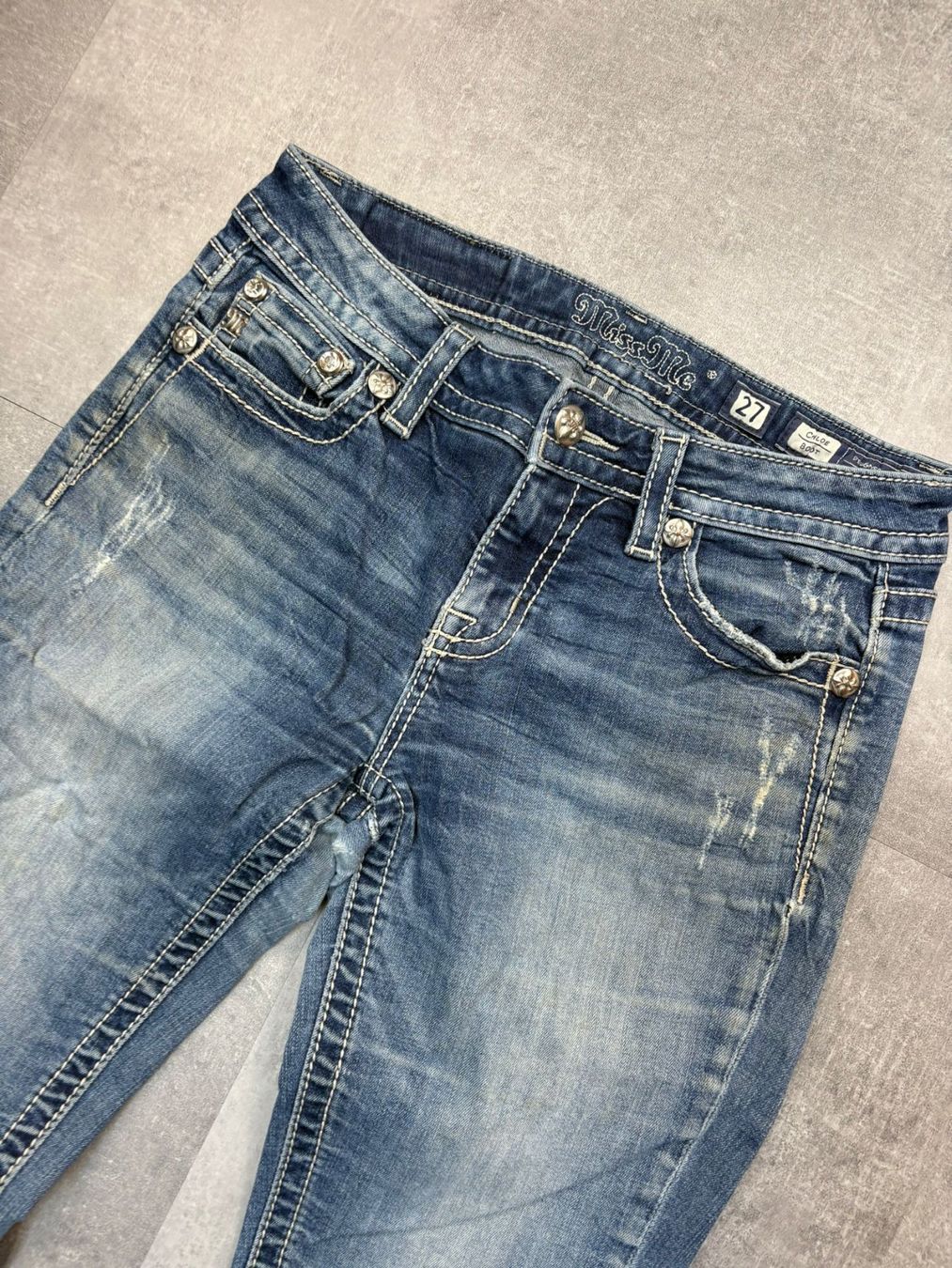 Jeans: Miss Me Bootcut Flared Jeans - Grösse S/27 – Usato da Werdenberg venduto da hase.vintage 3