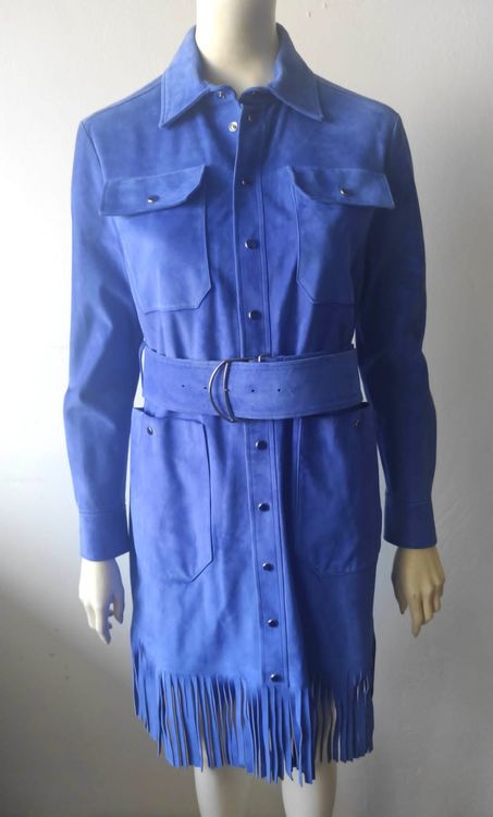 Manteau Cuir D'agneau BALLY Suisse - Taille 46 - Style Caban 3/4 - Noir - Occasion Très Bon état