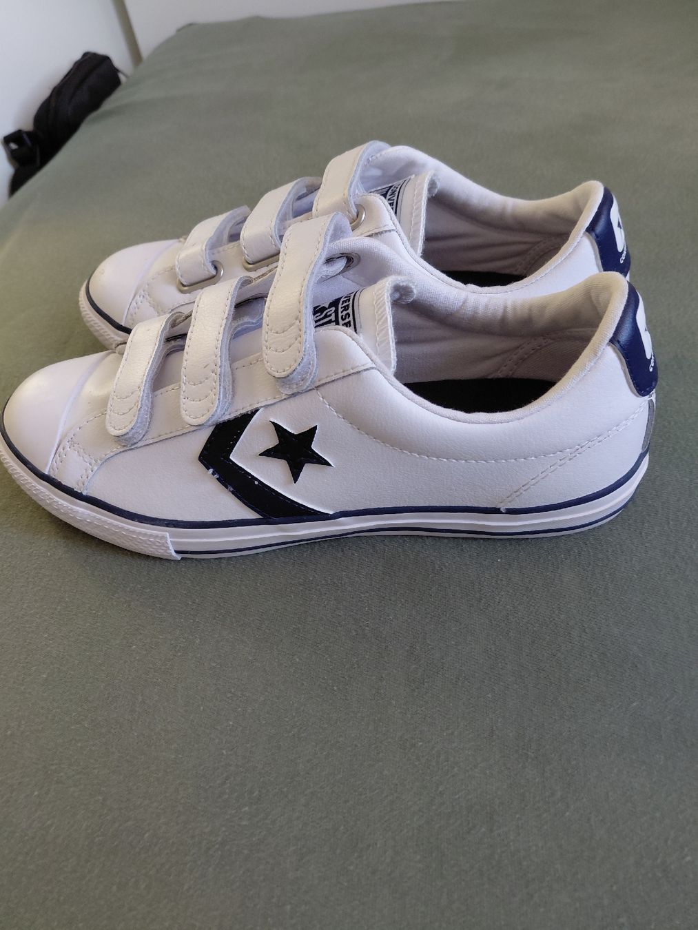 Converse Schuhe für Jungen: Baskets Converse cuir blanc scratchs taille 38.5 – Neu (gemäss Beschreibung) aus St-Prex von Nana_luc22 2