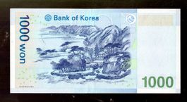 Korea 1000 won UNZ