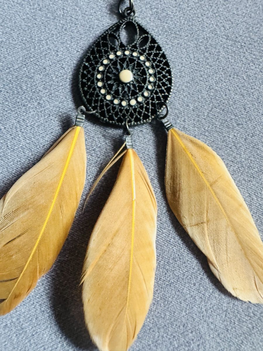 Boohoo Orecchini pendenti & Orecchini a lobo: Feather Earrings Dreamcatcher Boho Style New – Nuovo (secondo la descrizione) da Kloten venduto da jan_xn8f 3