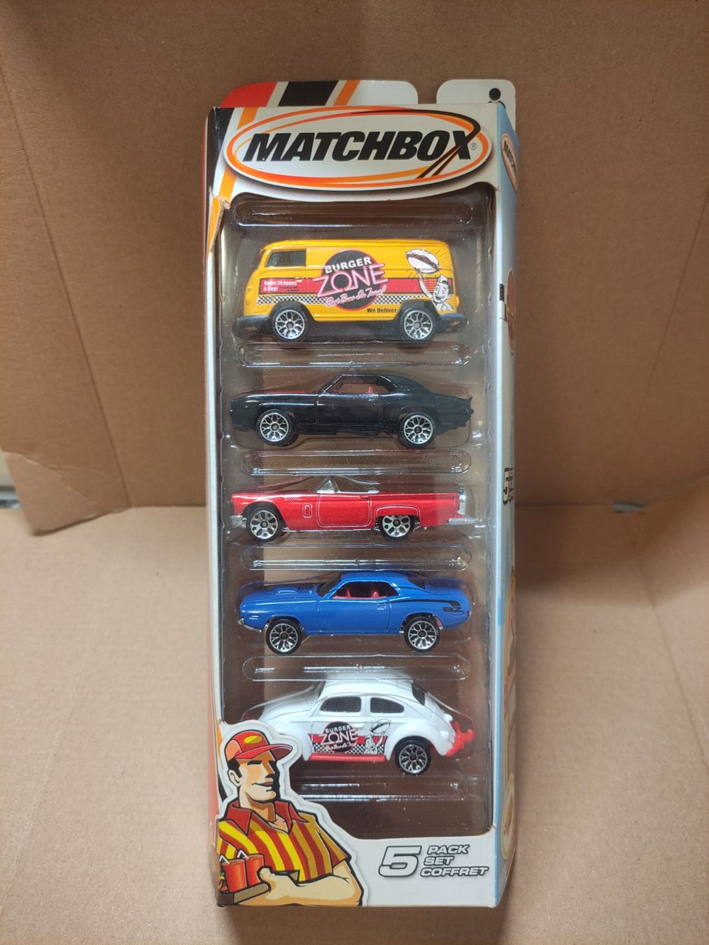 Matchbox Modellini d'auto: Matchbox - 5-Pack Burger Zone - 2004 – Nuovo (secondo la descrizione) da Basel venduto da hotwheeler70