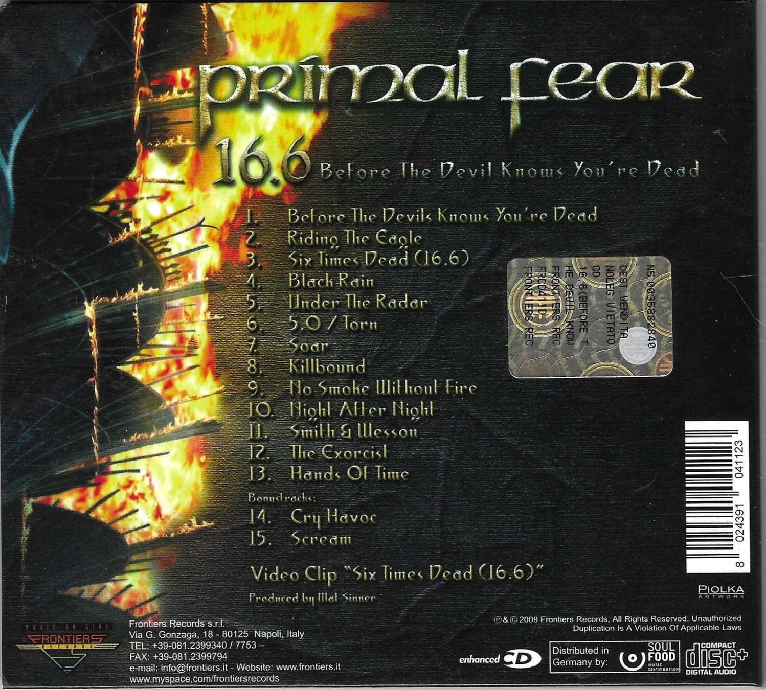 CDs: PRIMAL FEAR  -  16.9 – Gebraucht aus Bex von Giorgiob 1