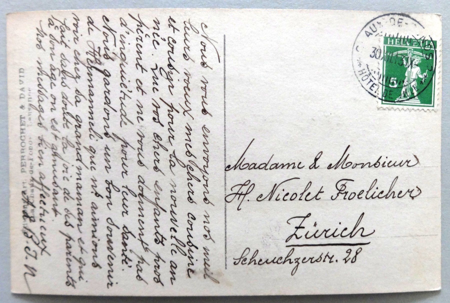 Cartoline postali: La Forêt blanche – Usato da Fétigny venduto da Billy2miny 1