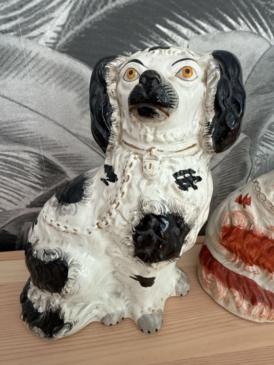 Statuette: 2 Kaminhunde/Puffhunde – Usato da Stadel venduto da Atropa1969 1