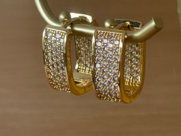 Luxus Elegante Ohrschmuck Ohrstecker  Farbe: Gold