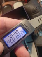 refurbished Digi-watch time,steps,Km,Alarm, chrono new batt.