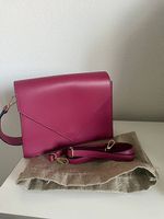 Damen Handtasche Pink mit Schultergurt neu