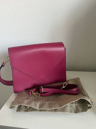 Damen Handtasche Pink mit Schultergurt neu