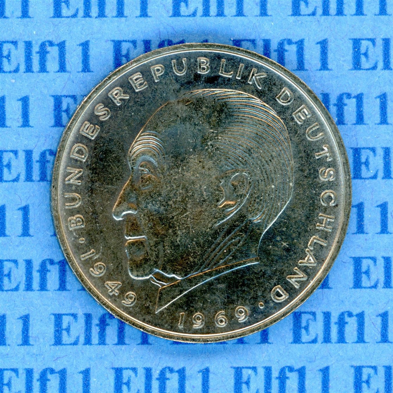Tutti le monete: DEM___2.00 1973D Adenauer stgl 2 Deutsche Mark – Nuovo (secondo la descrizione) da Widnau venduto da Elf11 1