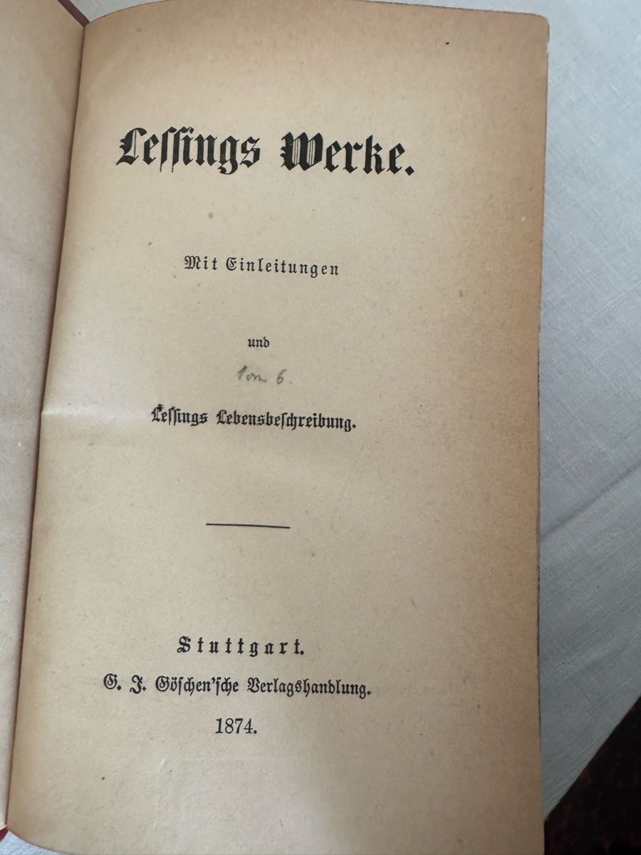Libri: Ledergebundene Bücher, Lessings Werke – Usato da Langnau am Albis venduto da pla_2vk5 2