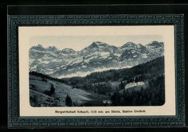 Urnäsch, Gasthaus Kräzerli mit Säntis