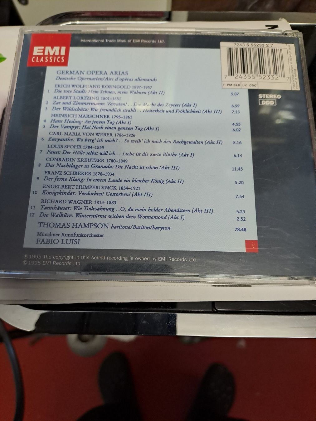 CD: Thomas Hampson - German Opera Arias - CD – Usato da Zürich venduto da Schoebi19 3
