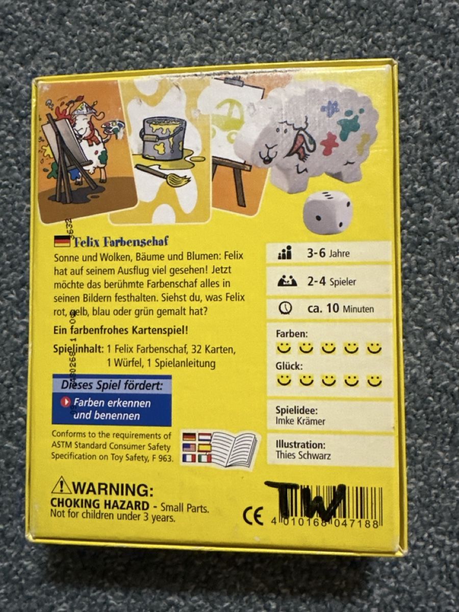 Haba Giochi: Felix Farbenschaf Habaspiel – Usato da Baltschieder venduto da YmroBe 1