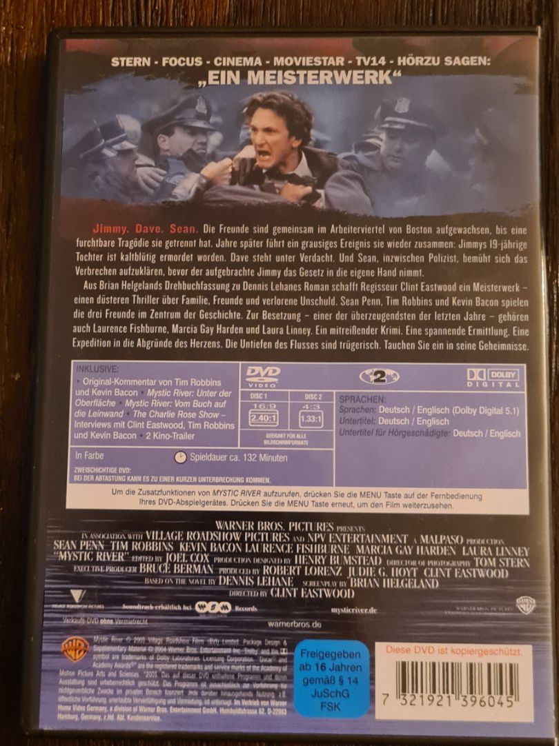 Tutti i DVDs: Mystic River (H) – Usato da Oberkirch LU venduto da ThE_CoLLecTor666 1