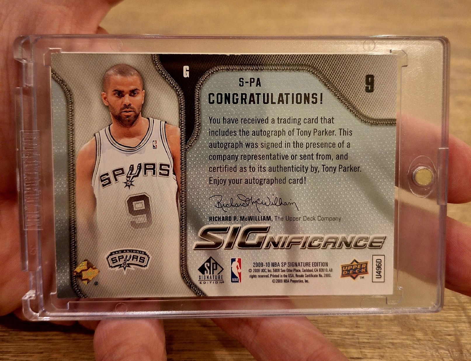 Nba Carte collezionabili: TONY PARKER AUTOGRAHP – Usato da Dietikon venduto da tel_5nn5 1