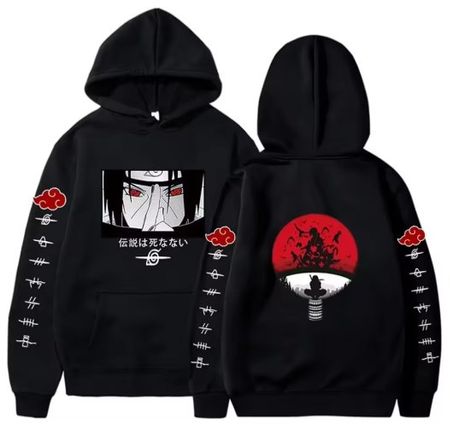 Schwarzer Naruto Akatsuki Hoodie, Winterbereit!