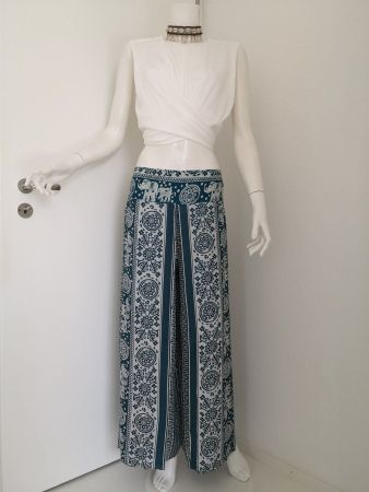 🤩BOHO-CHIC ROCK-HOSE GRÜN & MUSTER NEUWERTIG & D&G P.