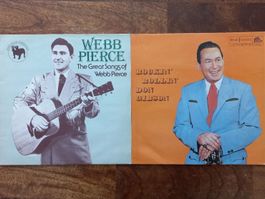 2 Country LP's Webb Pierce / Don Gibson Vinyl Schallplatten