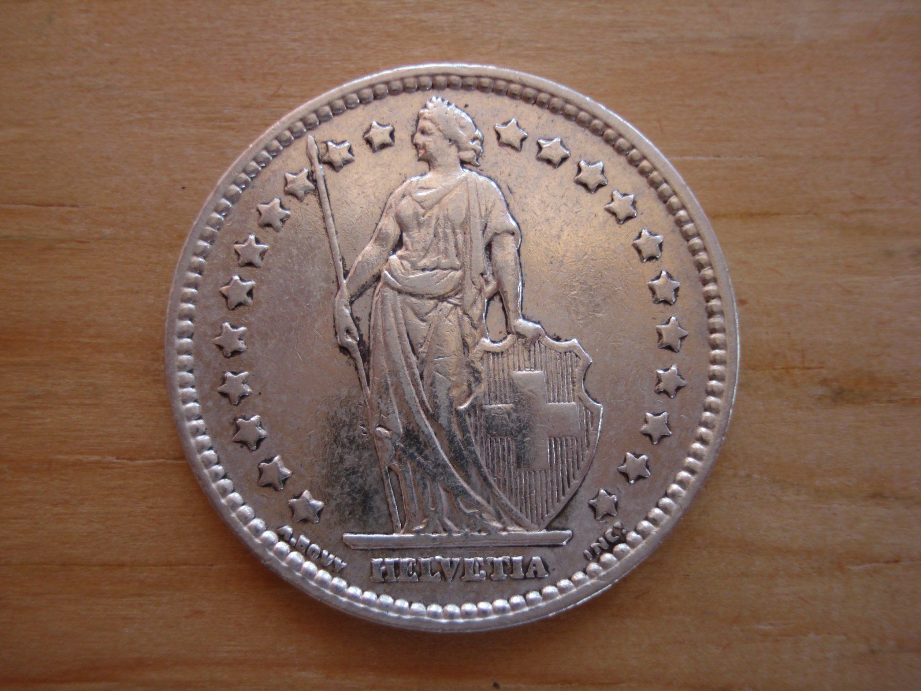 Alle Münzen: (C1) 1 Franken 1898 VZ- – Gebraucht aus Erlach von Net-Coins 1