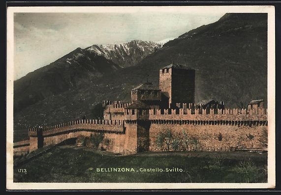 Cartes postales: AK Bellinzona, Castello Svitto – D'occasion à Berlin par bartko-reher