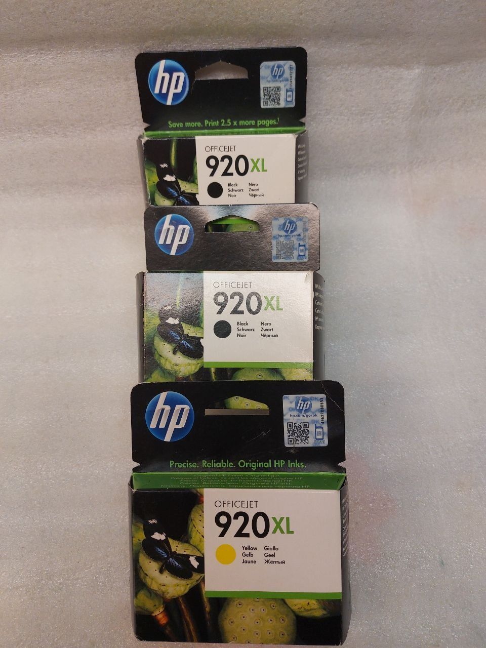 Hewlett Packard Cartucce per stampanti & toner: 3x HP Officejet 920XL ink cartridges – Nuovo e nell'imballaggio originale da Pambio Noranco venduto da Pol69