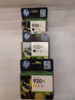 3x HP Officejet 920XL ink cartridges
