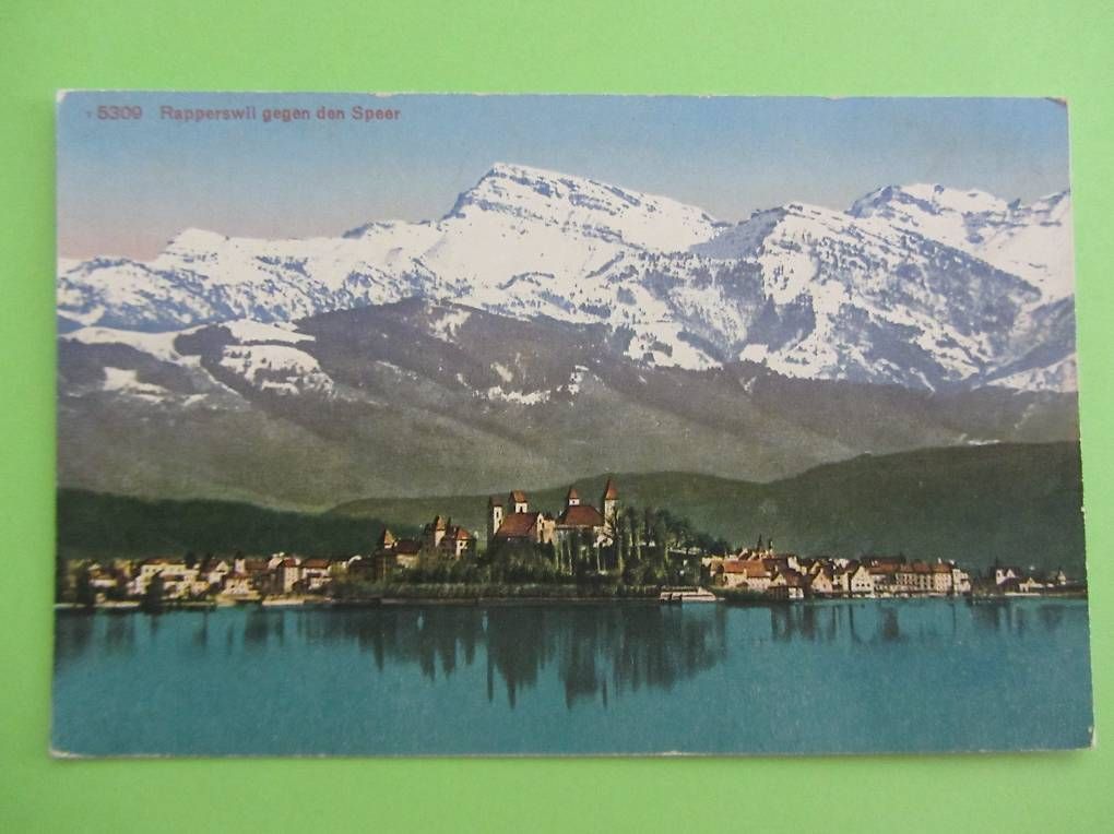 Cartoline postali: Ansichtskarte Rapperswil gegen den Speer – Usato da Malters venduto da Hausi88