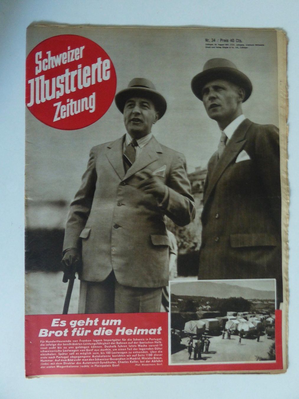 Riviste & Magazine: 1941 Schweizer Jllustrierte Zeitung – Usato da Zürich venduto da Chaeffeler