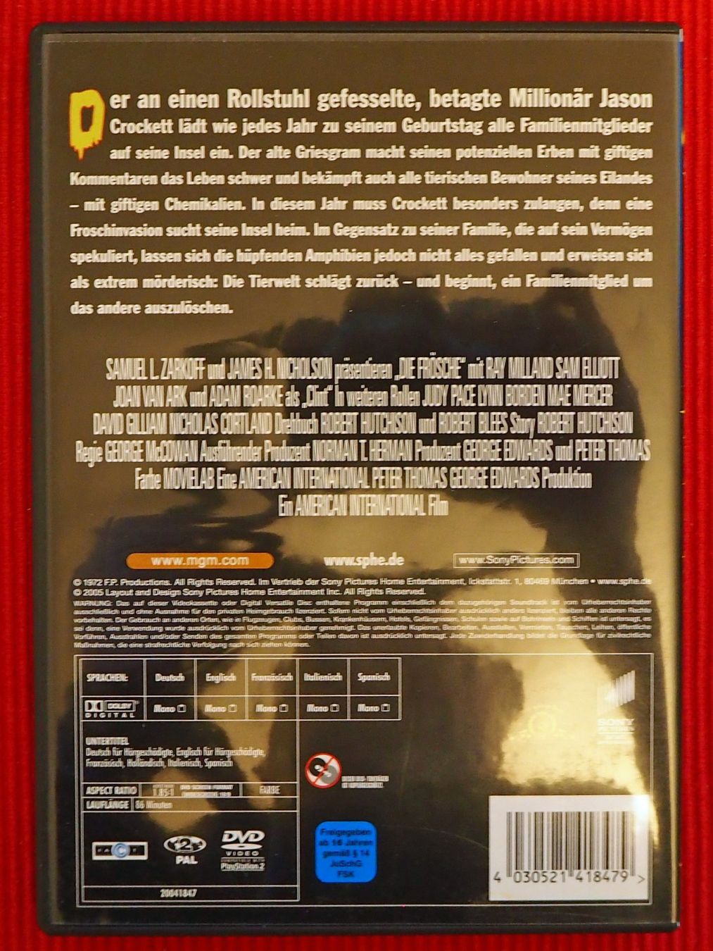 Alle DVDs: Die Frösche / Ray Milland – Gebraucht aus Chur von dluli 1