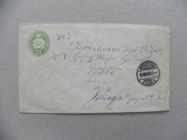 Tüblibrief Brief Ganzsache Winterthur ZH 1885 nach Villingen