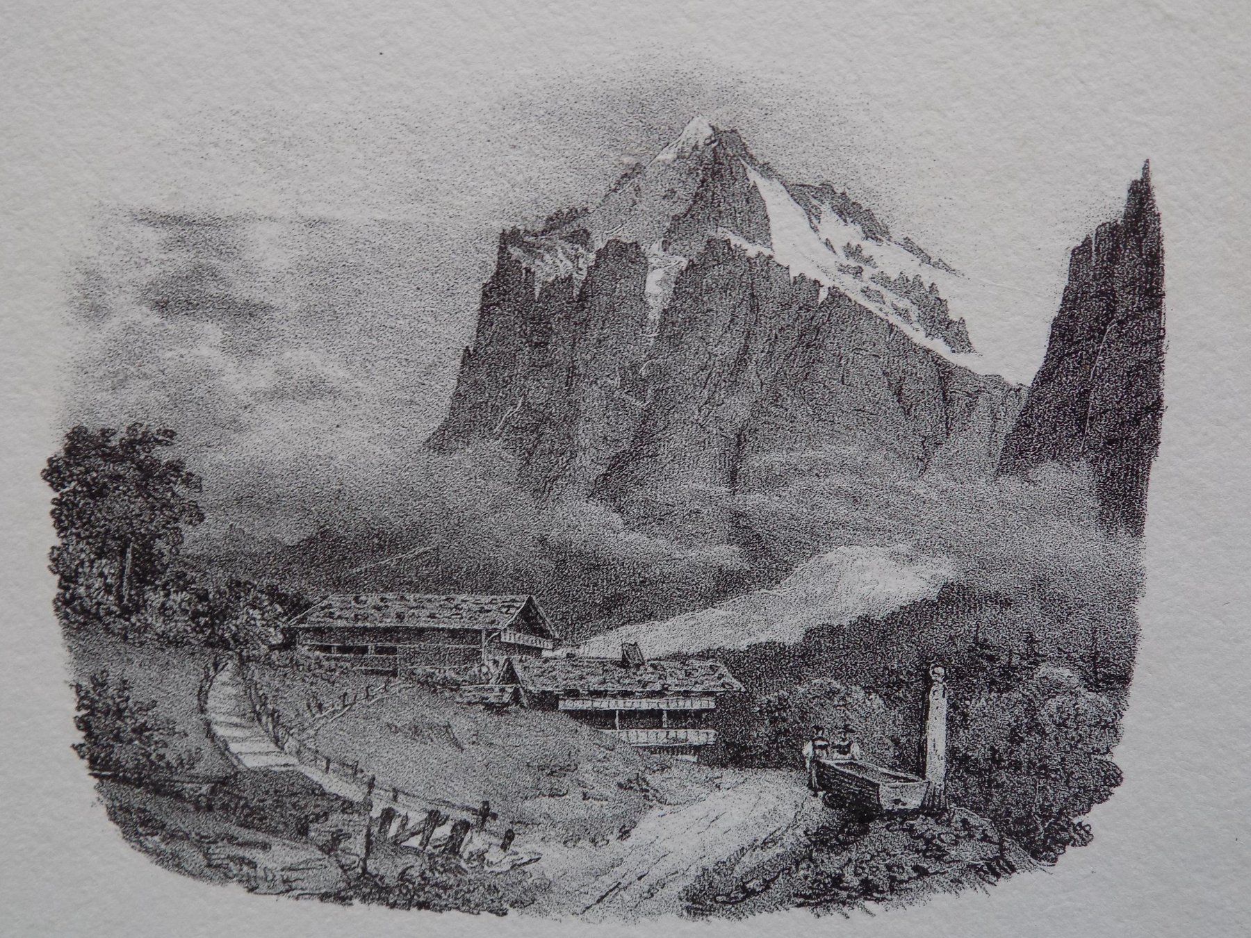 Incisioni: Wetterhorn von Grindelwald aus – Usato da Risch venduto da Rischli15 1