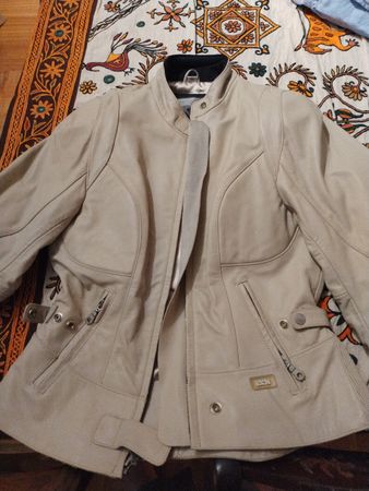 ixs töffjacken leder für damen beige nie getragen