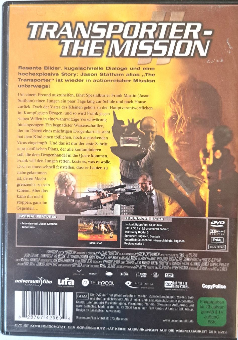 Tutti i DVDs: Transporter the Misssion – Usato da Tenniken venduto da mik_6mxg 9