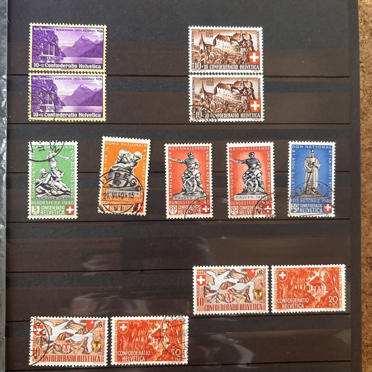 Tutti i francobolli: Briefmarken Schweiz - Pro Patria & Pro Aero. 4 – Usato da Laufen venduto da belleskulptur 6