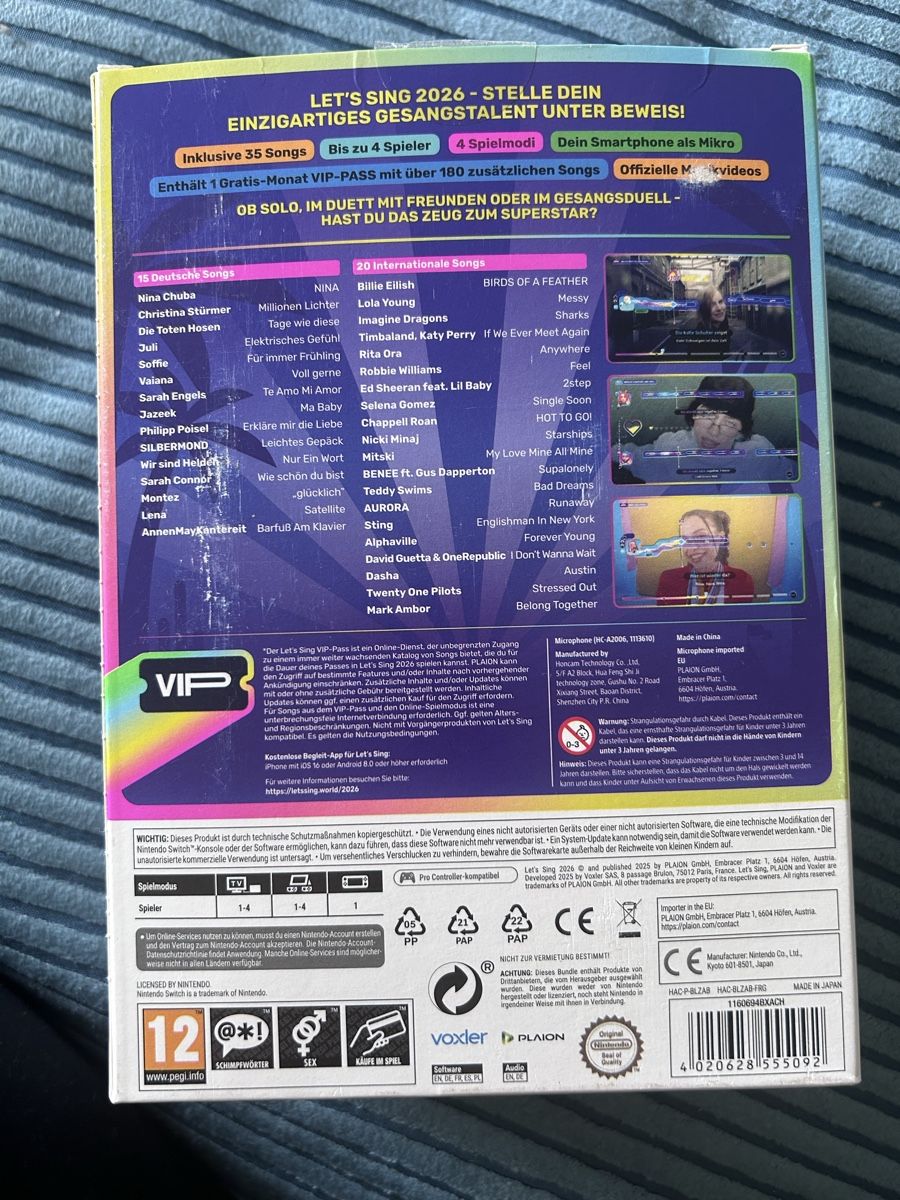 Nintendo Giochi: Nintendo Switch Spiel Let's Sing 2026 neu – Nuovo e nell'imballaggio originale da Rüti ZH venduto da mio_jt8n 1