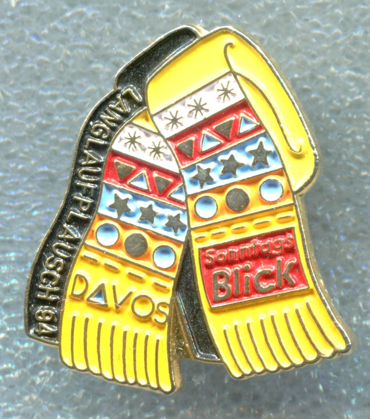 Placchette & Badge: Sonntags Blick  DAVOS  Langlauf '94 – Usato da Winterthur venduto da Sammleroase