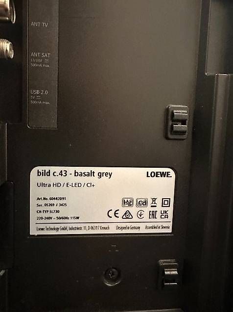 Televisori: Loewe Bild c.43 - basalt grey – Usato da Aarau venduto da Bollaar 3