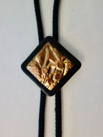 Bolo Tie Western Krawatte Cowboy Country USA Leder Kupfer